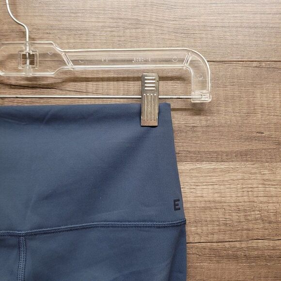 Everlane Blue Atlantic The Perform Bike Short Size XS High Rise Pocket Women's - Picture 11 of 15